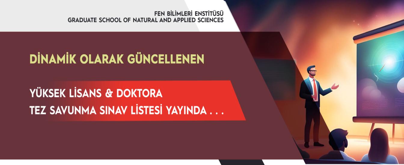 FBE Güncel Tez Savunma Listesi