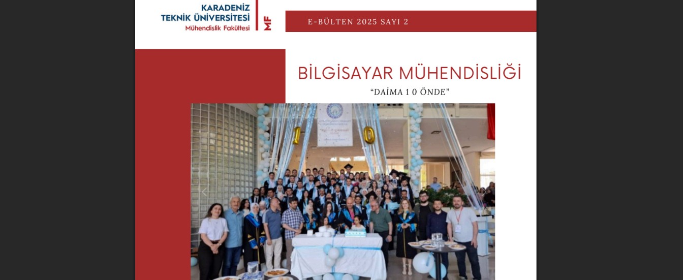 Bilgisayar Mühendisliği E-Bülten 2025 Sayı 2