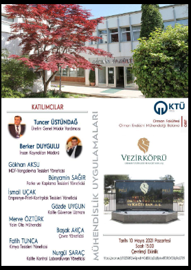 Mühendislik Uygulamaları - Vezirköprü Orman Ürünleri ve Kağıt Sanayi A.Ş.