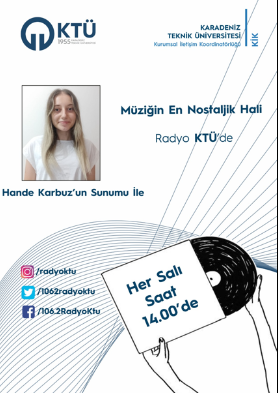 Hafta İçi Her Salı Hande Karbuz'un Sunumu İle Müziğin En Nostaljik Hali Saat 14:00'da Sizlerle