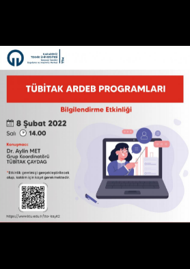 TÜBİTAK ARDEB Programları Bilgilendirme Etkinliği Düzenlenecektir