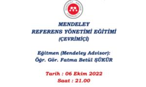 Mendeley Referans Yönetim Eğitimi