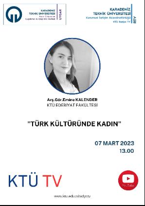 "Türk Kültüründe Kadın" konulu TV Programı