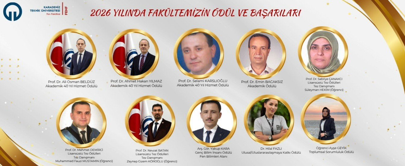 2026 Yılında Fakültemizin Ödül ve Başarıları
