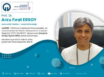 Prof. Dr. Arzu Fırat ERSOY COST Programına Çalışma Grubu Üyesi (WG) Olarak Atandı