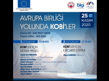 KTÜ TTM'nin en önemli dış paydaşlarından olan Trabzon Ticaret ve Sanayi Odası tarafından AB YOLUNDA KOBİLER ETKİNLİĞİ Düzenlenecektir!