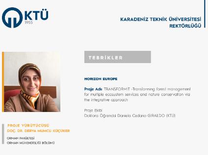 Doç. Dr. Derya MUMCU KÜÇÜKER'e Horizon Europe Proje Desteği