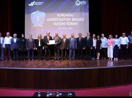 5-Year- Full Accreditation to KTU by the Turkish Higher Education Quality Council 
