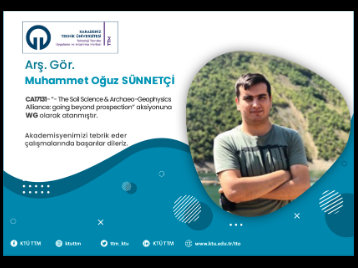 COST Programında Bir Başarıda Üniversitemiz Jeoloji Mühendisliği Bölümü Öğretim Elemanımızdan Geldi