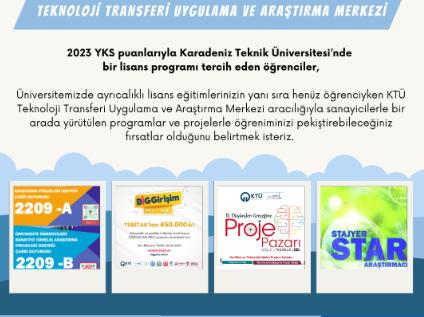 KTÜ TTM 2023 YKS Tercihlerinde Teknoloji Transfer Merkezi Ayrıcalıkları
