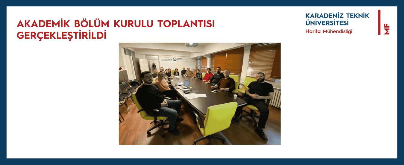 akademik bölüm kurulu toplantısı gerçekleştirildi