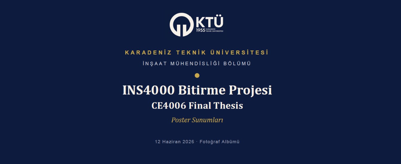İnşaat Mühendisliği Bitirme Projesi Poster Sunumları Foto Albüm