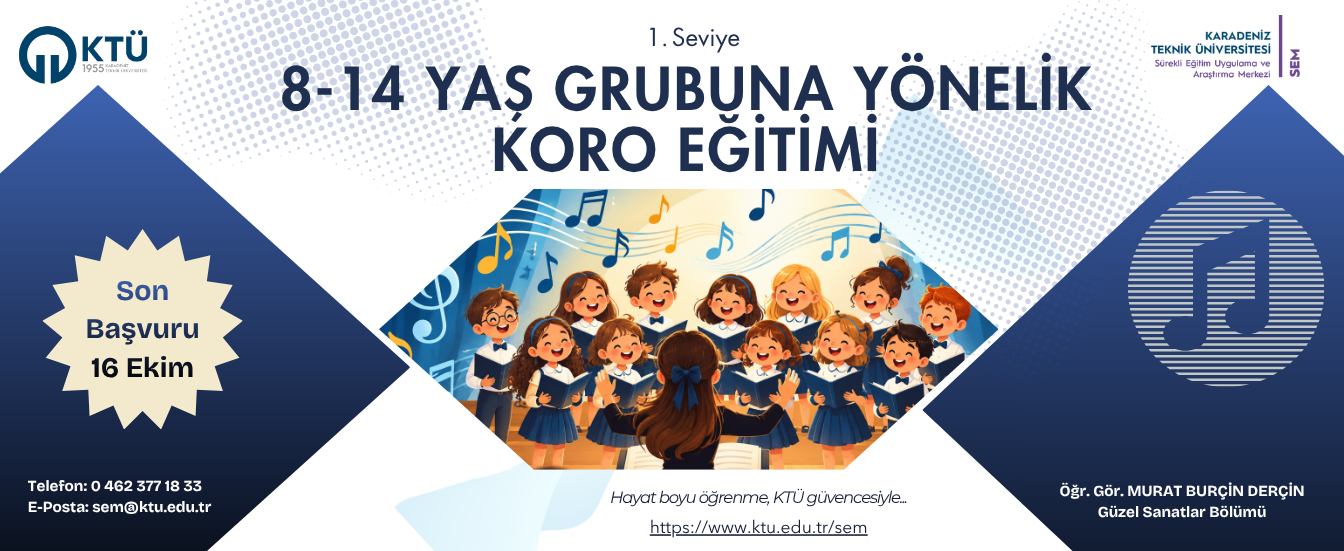 8-14 Yaş Grubuna Yönelik Koro Eğitimi