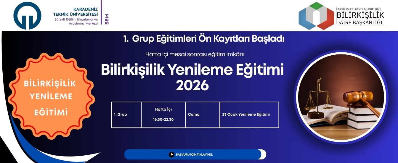 Bilirkişilik Yenileme Eğitimi