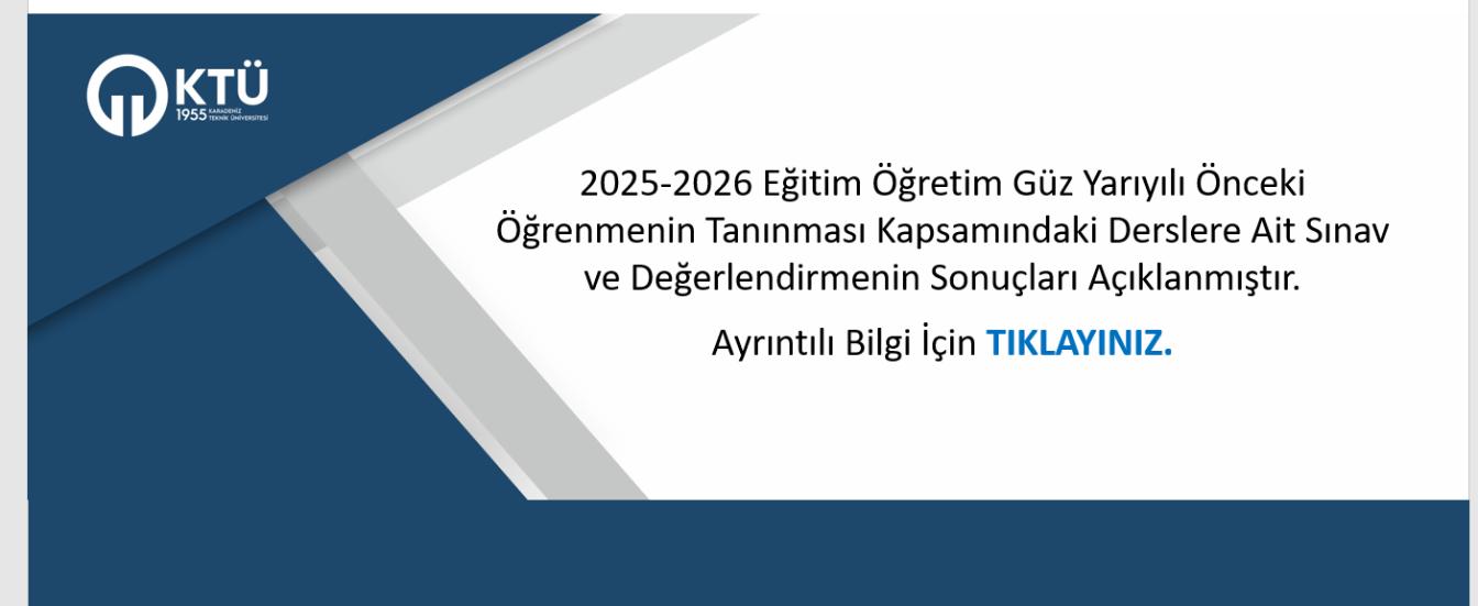 2025-2026 eğitim öğretim güz yarı yılı önceki öğrenmenin sınav sonuçları