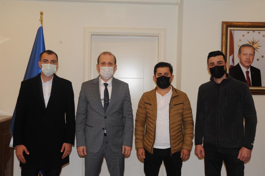 Bulak Mahallesi Muhtarı Mehmet ÖZCELEP ve heyeti