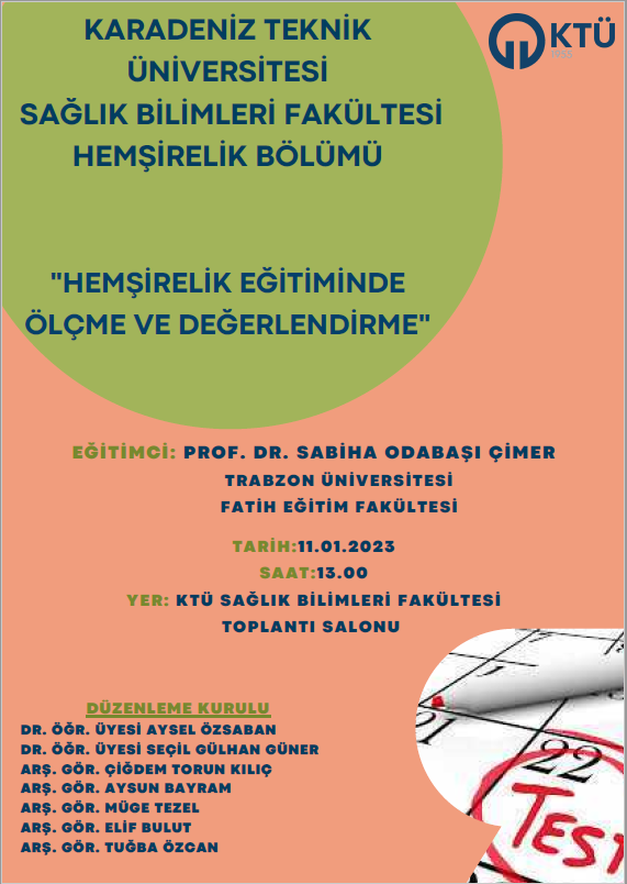 Hemşirelik Eğitiminde Ölçme ve Değerlendirme Eğitimi