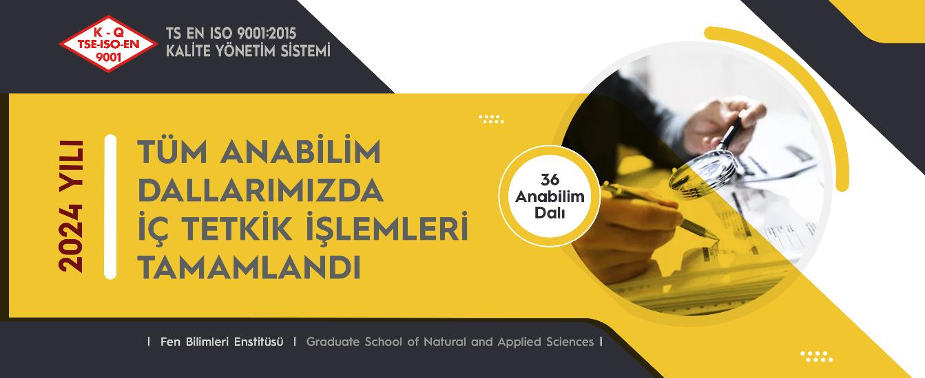 FBE | Anabilim Dallarımızda 2024 Yılı İç Tetkik İşlemleri Tamamlandı