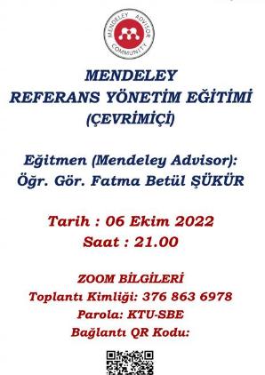 Mendeley Referans Yönetim Eğitimi