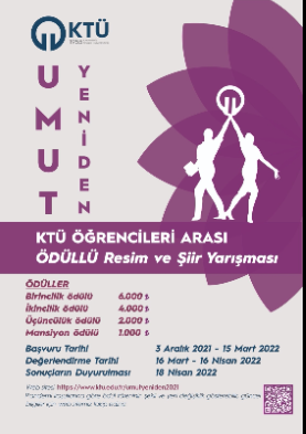 KTÜ ÖĞRENCİLERİ ARASI ÖDÜLLÜ Resim ve Şiir Yarışması (Başvuru Süresi Uzatıldı)