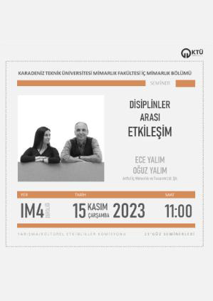 "Disiplinler Arası Etkileşim" Ece Yalım, Oğuz Yalım