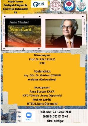 Büyü/Yorum Edebiyat Atölyesi ile Çevrim İçi Buluşmalar 38