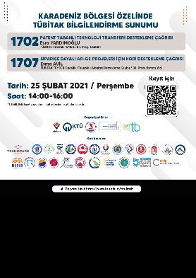 Karadeniz Bölgesi Özelinde TÜBİTAK Bilgilendirme Sunumu