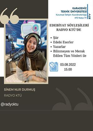 Edebiyat Söyleşileri Radyo KTÜ'de 