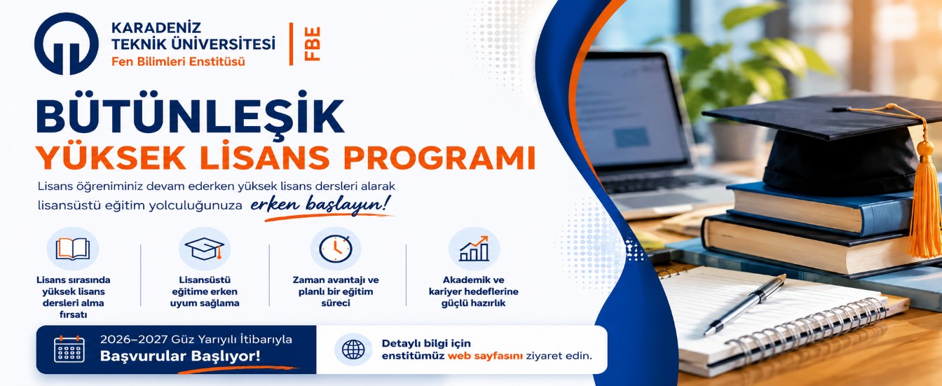 Bütünleşik Yüksek Lisans Programı Tanıtımı