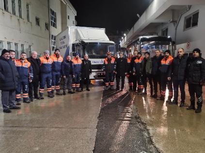 KTÜ Arama Kurtarma Ekibi Afet Bölgesinde