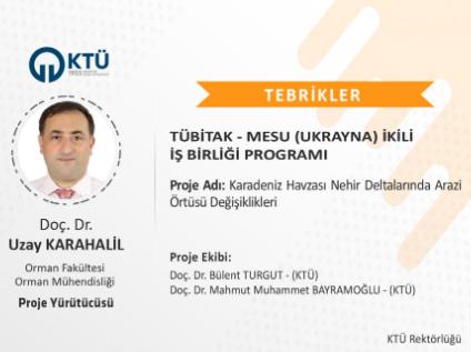 Akademisyenimize TÜBİTAK-MESU (Ukrayna) İkili İş Birliği Proje Desteği