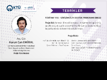 Üniversitemize TÜBİTAK 1512 - Girişimcilik Destek Programı (BiGG) Proje Desteği
