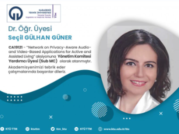 Akademisyenimizden COST Programında Başarı: Dr. Öğr. Üyesi Seçil GÜLHAN GÜNER