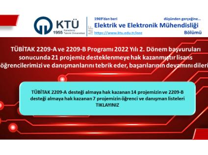 Tübitak 2209-A ve Tübitak 2209-B Programı 2022 Yılı 2. Dönem Başvuruları 