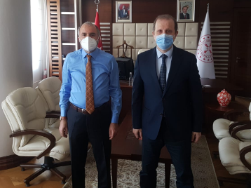 Rektörümüz, T.C. Hazine ve Maliye Bakan Yardımcısı Dr. Cengiz YAVİLİOĞLUnu Ziyaret Etti