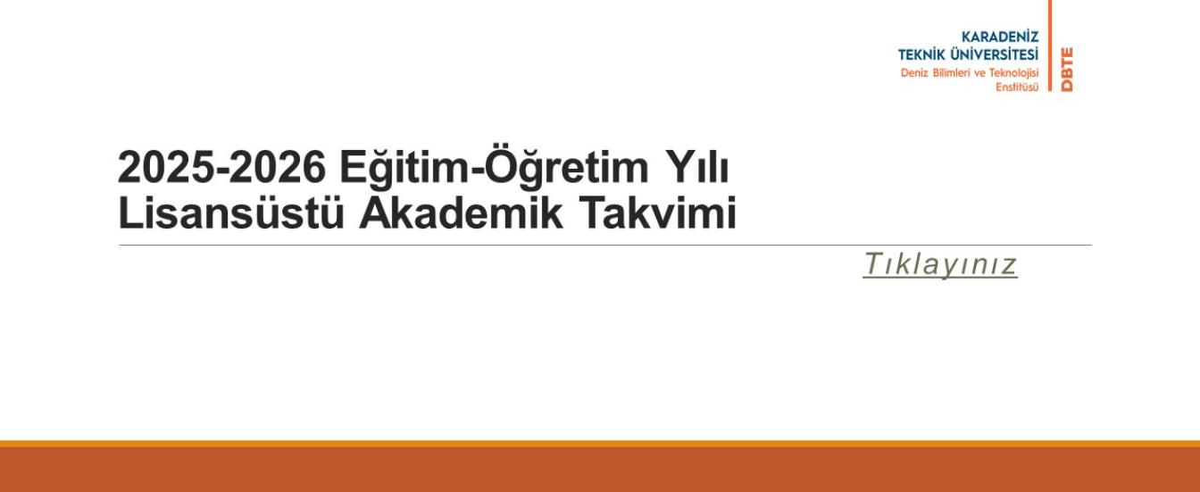 Akademik Takvim