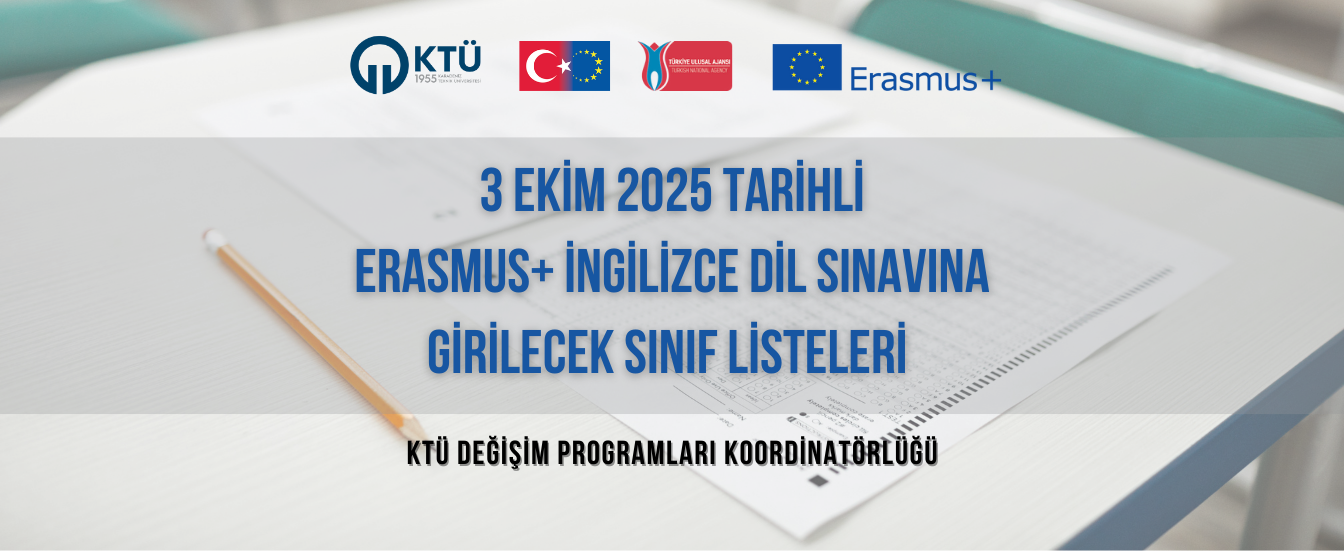 3 Ekim 2025 Dil Sınavı Sınıf Listeleri Banner
