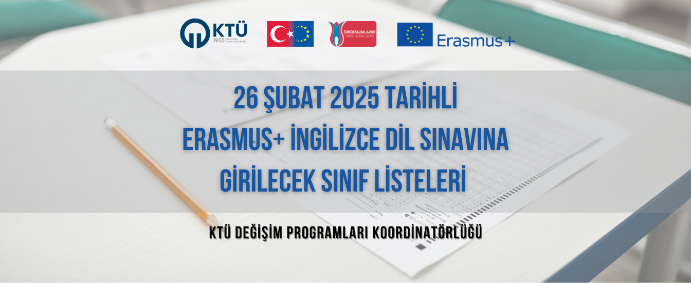 26 şubat 2025 dil sınavı sınıf listeleri banner