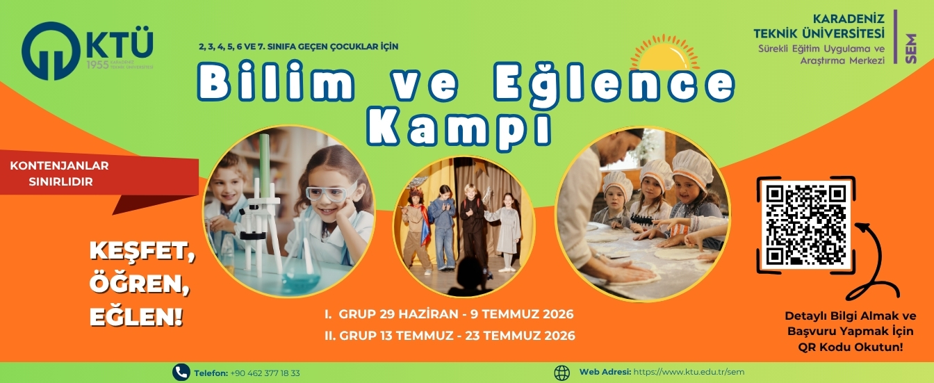 Bilim ve Eğlence Kampı 2026